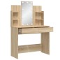 vidaXL Schminktisch mit LED-Leuchten Sonoma-Eiche 96x40x142 cm vidaXL Schminktisch mit LED-Leuchten Sonoma-Eiche 96x40x142 cm