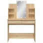 vidaXL Schminktisch mit LED-Leuchten Sonoma-Eiche 96x40x142 cm vidaXL Schminktisch mit LED-Leuchten Sonoma-Eiche 96x40x142 cm