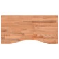 vidaXL Schreibtischplatte 80x(36-40)x1,5 cm Massivholz Buche vidaXL Schreibtischplatte 80x(36-40)x1,5 cm Massivholz Buche