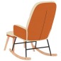 vidaXL Schaukelstuhl mit Hocker Cremeweiß Stoff vidaXL Schaukelstuhl mit Hocker Cremeweiß Stoff