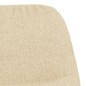 vidaXL Schaukelstuhl mit Hocker Cremeweiß Stoff vidaXL Schaukelstuhl mit Hocker Cremeweiß Stoff