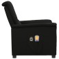 vidaXL Massagesessel Elektrisch Schwarz Stoff vidaXL Massagesessel Elektrisch Schwarz Stoff