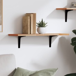 vidaXL Wandregal 60x20x1,5 cm Massivholz Buche