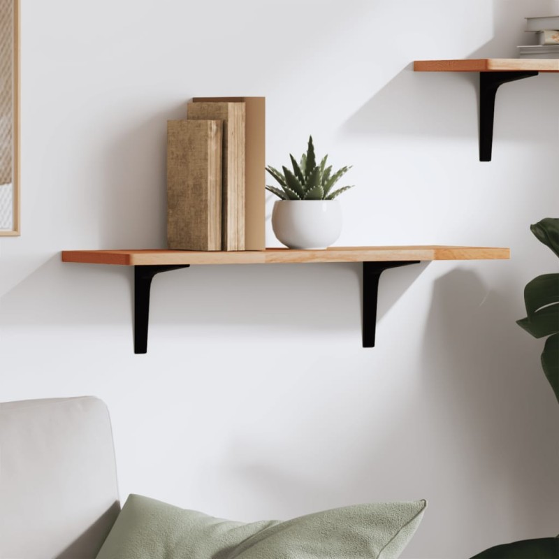 vidaXL Wandregal 60x20x1,5 cm Massivholz Buche vidaXL Wandregal 60x20x1,5 cm Massivholz Buche