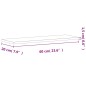 vidaXL Wandregal 60x20x1,5 cm Massivholz Buche vidaXL Wandregal 60x20x1,5 cm Massivholz Buche