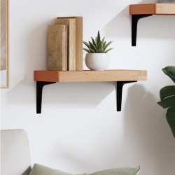 vidaXL Wandregal 40x20x4 cm Massivholz Buche