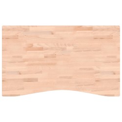 vidaXL Schreibtischplatte 100x(55-60)x1,5 cm Massivholz Buche