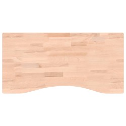 vidaXL Schreibtischplatte 80x(36-40)x4 cm Massivholz Buche