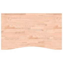 vidaXL Schreibtischplatte 100x(55-60)x2,5 cm Massivholz Buche