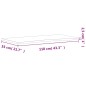 vidaXL Schreibtischplatte 110x(50-55)x2,5 cm Massivholz Buche vidaXL Schreibtischplatte 110x(50-55)x2,5 cm Massivholz Buche