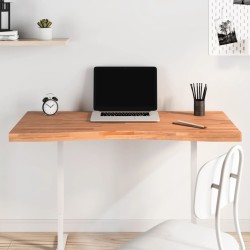 vidaXL Schreibtischplatte 110x(50-55)x4 cm Massivholz Buche