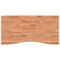 vidaXL Schreibtischplatte 110x(50-55)x4 cm Massivholz Buche vidaXL Schreibtischplatte 110x(50-55)x4 cm Massivholz Buche