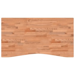 vidaXL Schreibtischplatte 110x(55-60)x4 cm Massivholz Buche