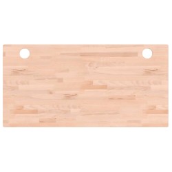 vidaXL Schreibtischplatte 100x50x2,5 cm Massivholz Buche