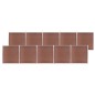 Gartenzaun WPC 1737x186 cm Braun Gartenzaun WPC 1737x186 cm Braun