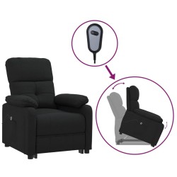 vidaXL Aufstehsessel Schwarz Stoff