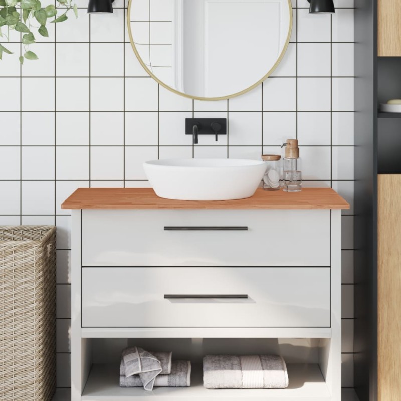 vidaXL Waschtischplatte 100x50x1,5 cm Massivholz Buche vidaXL Waschtischplatte 100x50x1,5 cm Massivholz Buche