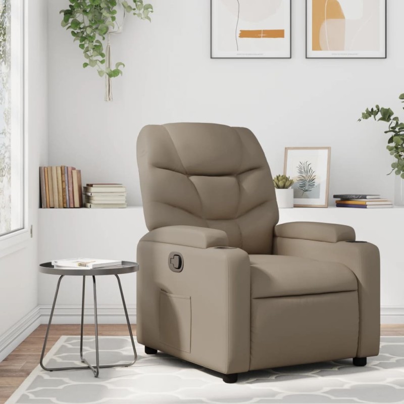 vidaXL Relaxsessel Cappuccino-Braun Kunstleder vidaXL Relaxsessel Cappuccino-Braun Kunstleder