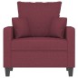vidaXL Sessel Weinrot 60 cm Stoff vidaXL Sessel Weinrot 60 cm Stoff