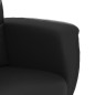 vidaXL Relaxsessel mit Fußhocker Schwarz Kunstleder vidaXL Relaxsessel mit Fußhocker Schwarz Kunstleder