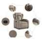 vidaXL Relaxsessel Cappuccino-Braun Kunstleder vidaXL Relaxsessel Cappuccino-Braun Kunstleder