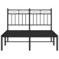 vidaXL Bettgestell mit Kopfteil Metall Schwarz 120x190 cm vidaXL Bettgestell mit Kopfteil Metall Schwarz 120x190 cm