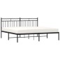 vidaXL Bettgestell mit Kopfteil Metall Schwarz 180x200 cm vidaXL Bettgestell mit Kopfteil Metall Schwarz 180x200 cm