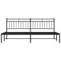 vidaXL Bettgestell mit Kopfteil Metall Schwarz 193x203 cm vidaXL Bettgestell mit Kopfteil Metall Schwarz 193x203 cm