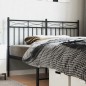 vidaXL Kopfteil Metall Schwarz 150 cm vidaXL Kopfteil Metall Schwarz 150 cm