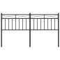 vidaXL Kopfteil Metall Schwarz 150 cm vidaXL Kopfteil Metall Schwarz 150 cm