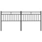 vidaXL Kopfteil Metall Schwarz 180 cm vidaXL Kopfteil Metall Schwarz 180 cm