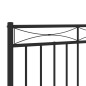vidaXL Kopfteil Metall Schwarz 180 cm vidaXL Kopfteil Metall Schwarz 180 cm