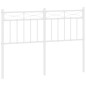 vidaXL Kopfteil Metall Weiß 120 cm vidaXL Kopfteil Metall Weiß 120 cm