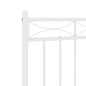 vidaXL Kopfteil Metall Weiß 120 cm vidaXL Kopfteil Metall Weiß 120 cm