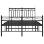 vidaXL Bettgestell mit Kopf- und Fußteil Metall Schwarz 120x190 cm vidaXL Bettgestell mit Kopf- und Fußteil Metall Schwarz 120x190 cm