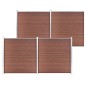 vidaXL Gartenzaun WPC 699x186 cm Braun vidaXL Gartenzaun WPC 699x186 cm Braun
