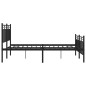 vidaXL Bettgestell mit Kopf- und Fußteil Metall Schwarz 140x200 cm vidaXL Bettgestell mit Kopf- und Fußteil Metall Schwarz 140x200 cm