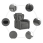 vidaXL Relaxsessel Dunkelgrau Stoff vidaXL Relaxsessel Dunkelgrau Stoff
