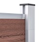 vidaXL Gartenzaun WPC 699x186 cm Braun vidaXL Gartenzaun WPC 699x186 cm Braun