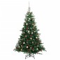 vidaXL Künstlicher Weihnachtsbaum Klappbar 300 LEDs & Kugeln 210 cm vidaXL Künstlicher Weihnachtsbaum Klappbar 300 LEDs & Kugeln 210 cm