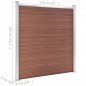 vidaXL Gartenzaun WPC 699x186 cm Braun vidaXL Gartenzaun WPC 699x186 cm Braun