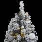 vidaXL Künstlicher Weihnachtsbaum Klappbar 300 LEDs & Kugeln 180 cm vidaXL Künstlicher Weihnachtsbaum Klappbar 300 LEDs & Kugeln 180 cm