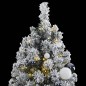 vidaXL Künstlicher Weihnachtsbaum Klappbar 300 LEDs & Kugeln 240 cm vidaXL Künstlicher Weihnachtsbaum Klappbar 300 LEDs & Kugeln 240 cm