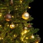 vidaXL Künstlicher Weihnachtsbaum Klappbar 150 LEDs & Kugeln 150 cm vidaXL Künstlicher Weihnachtsbaum Klappbar 150 LEDs & Kugeln 150 cm