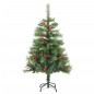 vidaXL Künstlicher Weihnachtsbaum Klappbar 150 LEDs & Kugeln 150 cm vidaXL Künstlicher Weihnachtsbaum Klappbar 150 LEDs & Kugeln 150 cm