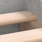 vidaXL Bettgestell mit Kopf- und Fußteil Betongrau 150x200 cm vidaXL Bettgestell mit Kopf- und Fußteil Betongrau 150x200 cm