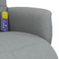 vidaXL Massagesessel mit Fußteil Hellgrau Stoff vidaXL Massagesessel mit Fußteil Hellgrau Stoff