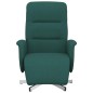 vidaXL Relaxsessel mit Fußteil Dunkelgrün Stoff vidaXL Relaxsessel mit Fußteil Dunkelgrün Stoff