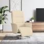 vidaXL Relaxsessel mit Fußhocker Creme Stoff vidaXL Relaxsessel mit Fußhocker Creme Stoff