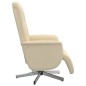 vidaXL Relaxsessel mit Fußhocker Creme Stoff vidaXL Relaxsessel mit Fußhocker Creme Stoff